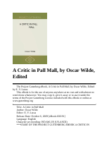 A Critic in Pall Mall.pdf